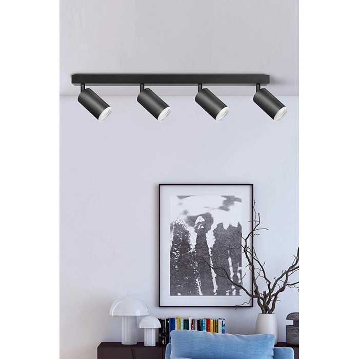 Светильник поворотный, спот Goldlux 327727 London GU10 4x10W IP20 черный