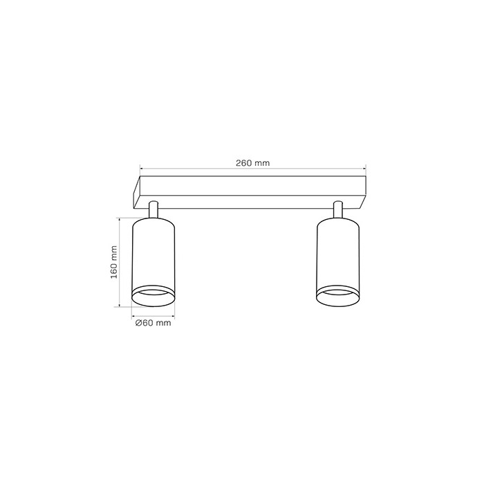 Светильник поворотный, спот Goldlux 327758 London GU10 2x10W IP20 белый