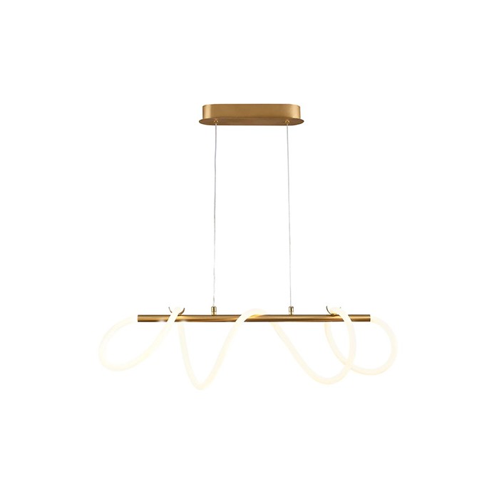Подвесной светильник, люстра Goldlux 327987 Emma LED 1x38W 4000K 4450Lm IP20 золотая