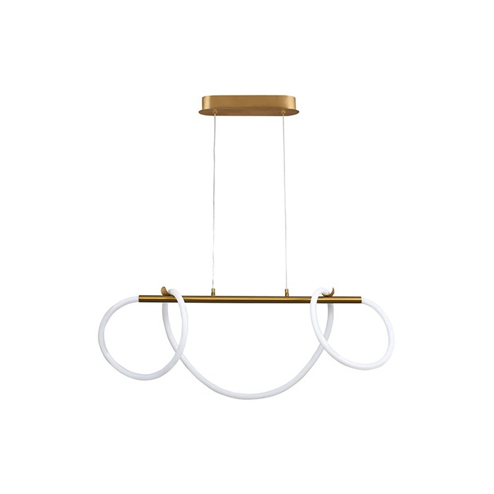 Подвесной светильник, люстра Goldlux 327987 Emma LED 1x38W 4000K 4450Lm IP20 золотая