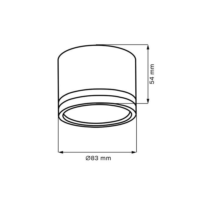 Точечный светильник Goldlux 328083 Paris GX53 1x6W 4000K 660Lm IP20 черный