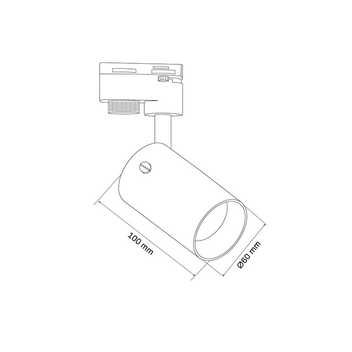 Трековий світильник Goldlux 328205 Smoky GU10 1x10W IP20 чорний Трековий світильник Goldlux 328205 Smoky GU10 1x10W IP20 чорний