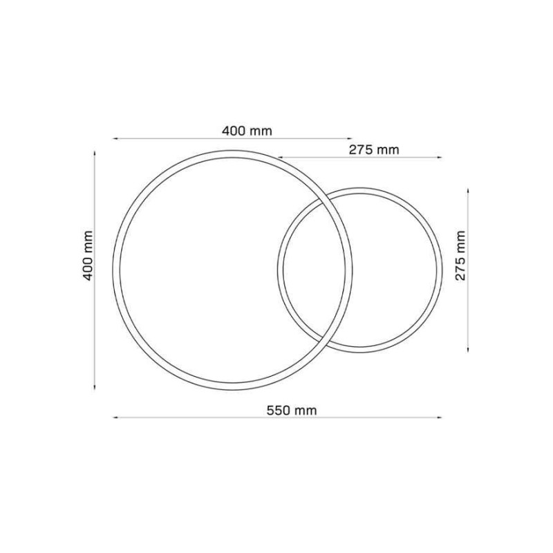Люстра - Goldlux 328472 Roman 2 Led 2x33W 4000K 2700Lm IP20 Золото