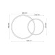 Люстра - Goldlux 328472 Roman 2 Led 2x33W 4000K 2700Lm IP20 Золото