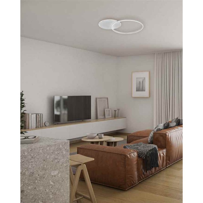 Люстра - Goldlux 328458 Roman 2 Led 2x33W 4000K 2700Lm IP20 Белая