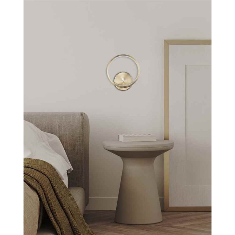 Бра, настінний світильник Goldlux 328489 Roman LED 1x11.5W 4000K 700Lm IP20 Золотий