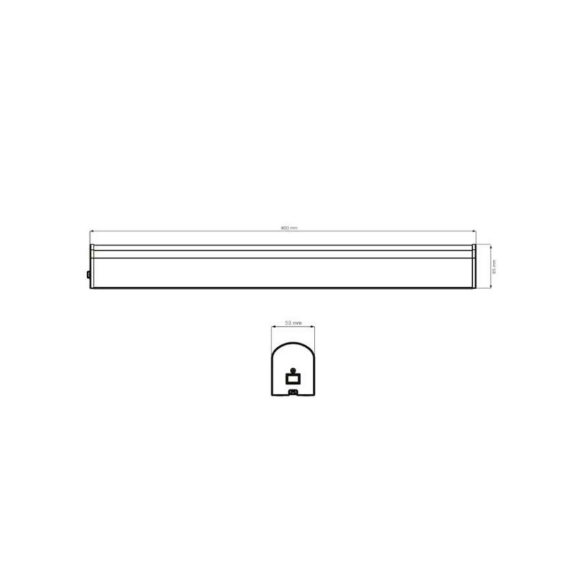Світильник для світла для дзеркала Goldlux 328632 Alex Led 60 1x15W 4000K 1720Lm IP44 Хром