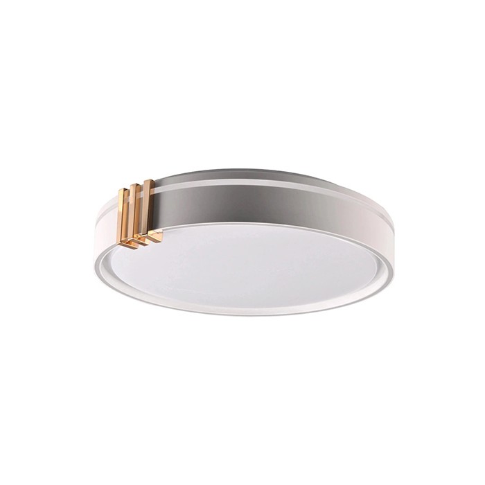 Люстра с пультом светодиодная, потолочный светильник Goldlux 328847 Arletta LED 1x48W 3000K/4000K/6000K 5200Lm IP44 серая