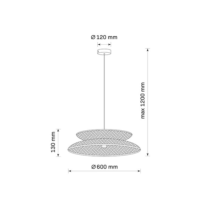 Люстра в стиле бохо, подвесной светильник Goldlux 329103 Bali E27 1x20W IP20 бежевая
