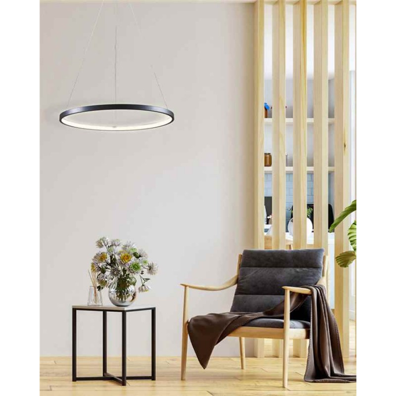 Підвісний світильник, люстра Goldlux 329158 Lea 1 Led 1x20W 4000K 2600Lm IP20 Чорний