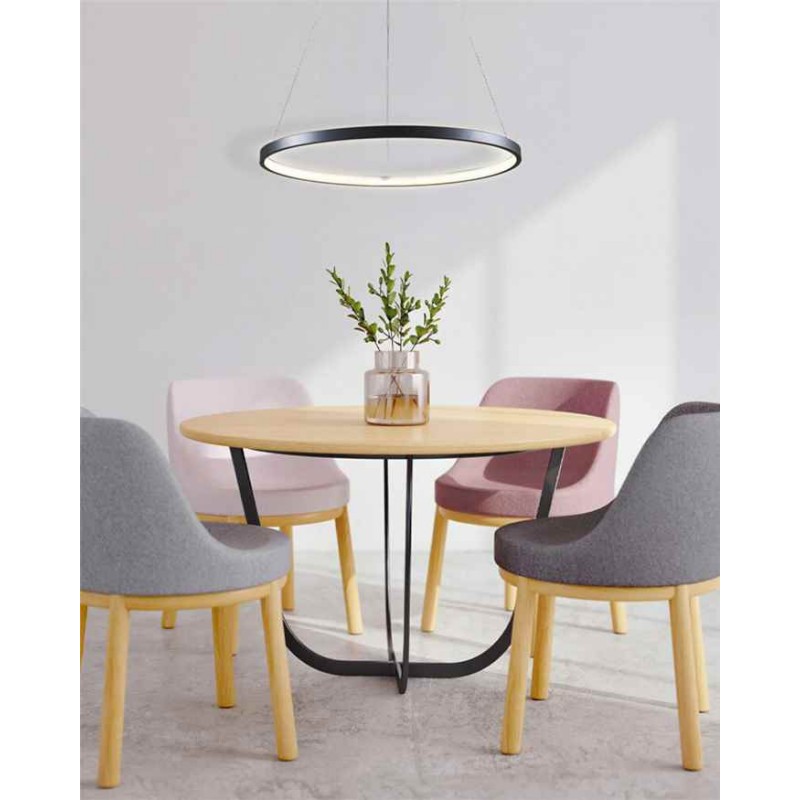 Підвісний світильник, люстра Goldlux 329158 Lea 1 Led 1x20W 4000K 2600Lm IP20 Чорний