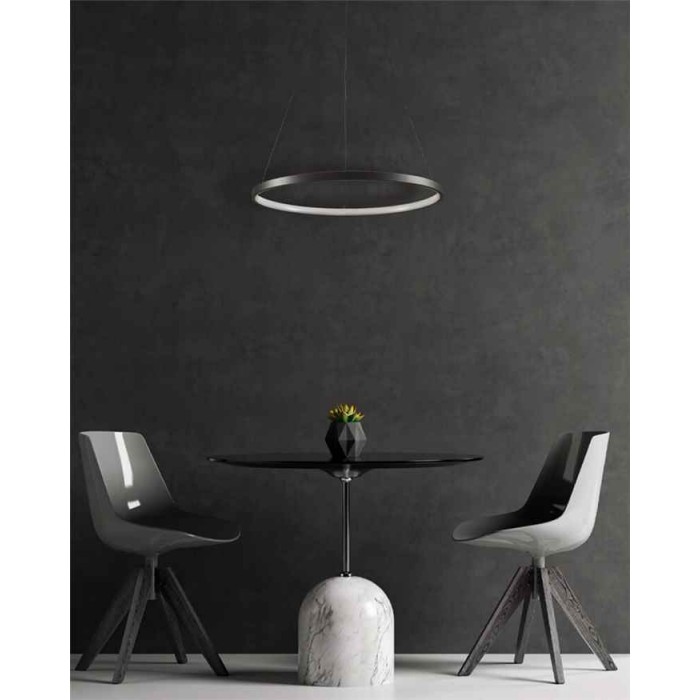 Підвісний світильник, люстра Goldlux 329158 Lea 1 Led 1x20W 4000K 2600Lm IP20 Чорний