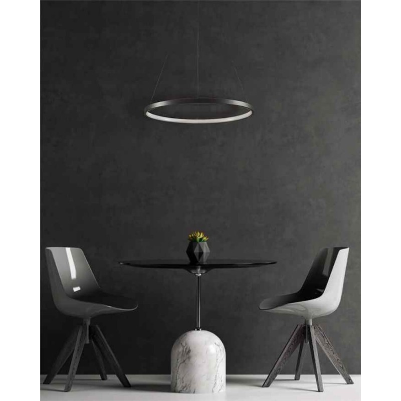 Підвісний світильник, люстра Goldlux 329158 Lea 1 Led 1x20W 4000K 2600Lm IP20 Чорний