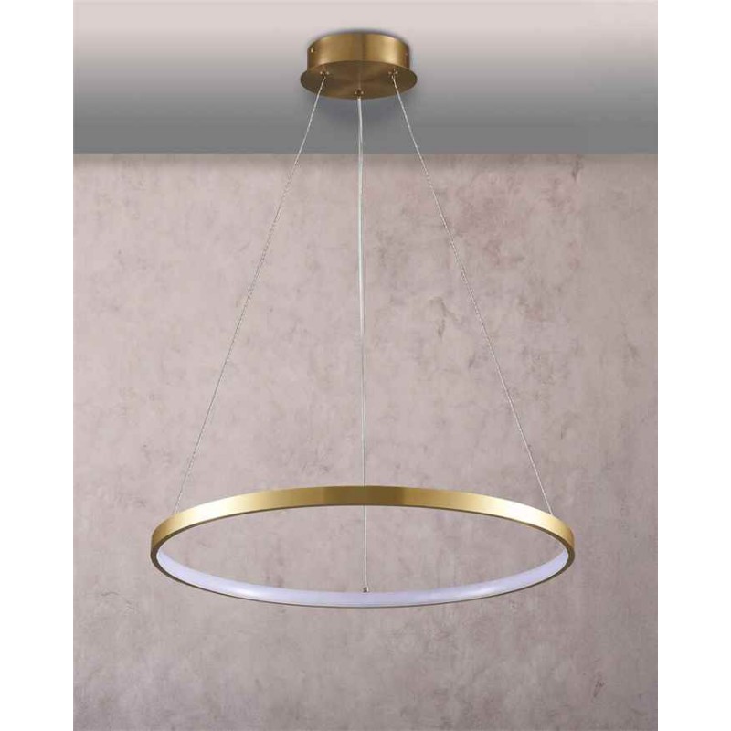 Підвісний світильник, люстра Goldlux 329165 Lea 1 Led 1x20W 4000K 2600Lm IP20 Золото