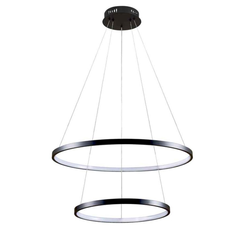 Підвісний світильник, люстра Goldlux 329172 Lea 2 Led 2x35W 4000K 4600Lm IP20 Чорний
