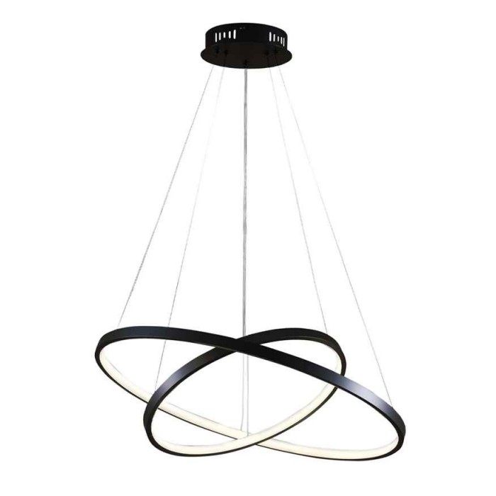 Підвісний світильник, люстра Goldlux 329172 Lea 2 Led 2x35W 4000K 4600Lm IP20 Чорний