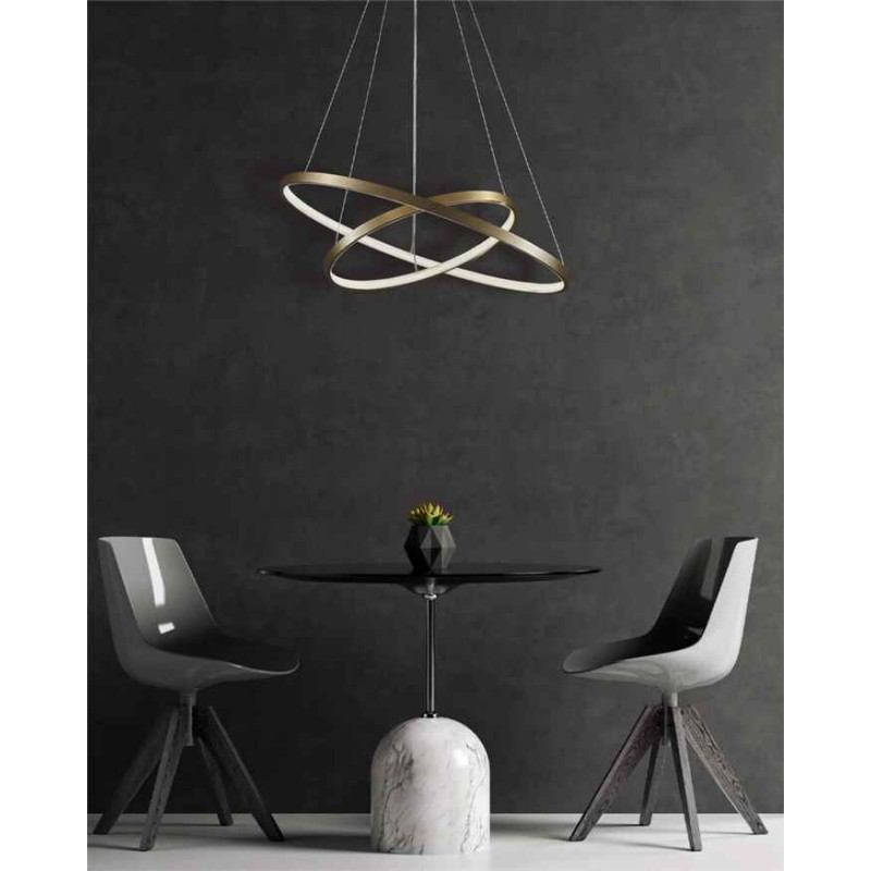 Підвісний світильник, люстра Goldlux 329189 Lea 2 Led 2x35W 4000K 4600Lm IP20 Золото
