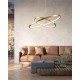 Підвісний світильник, люстра Goldlux 329189 Lea 2 Led 2x35W 4000K 4600Lm IP20 Золото