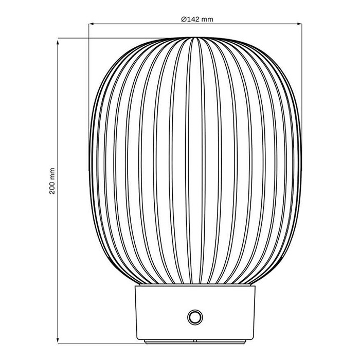 Настольная лампа с аккумулятором Goldlux 329837 Latte Led 1x1.8W 2700K 150Lm IP20 Золотая