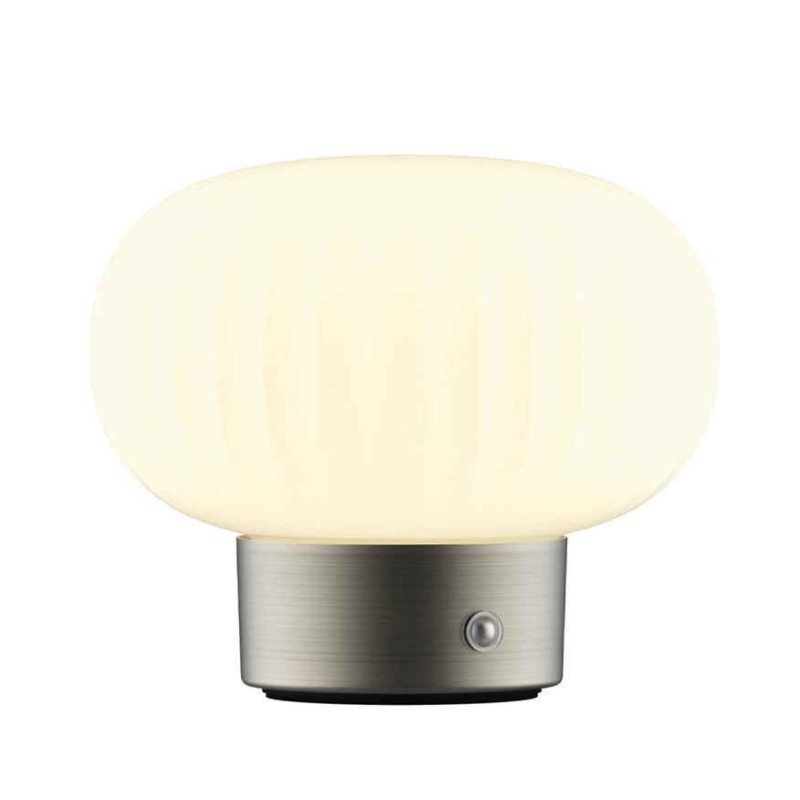 Настільна лампа з акумулятором Goldlux 329844 Latte Led 1x1.8W 2700K 150Lm IP20 Срібна