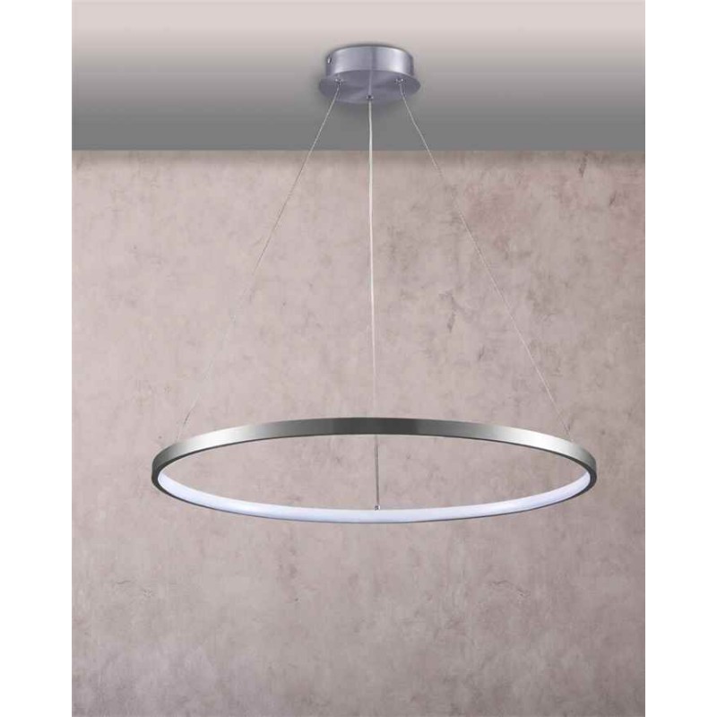 Підвісний світильник, люстра Goldlux 330000 Lea 1 Led 1x20W 4000K 2600Lm IP20 Срібло