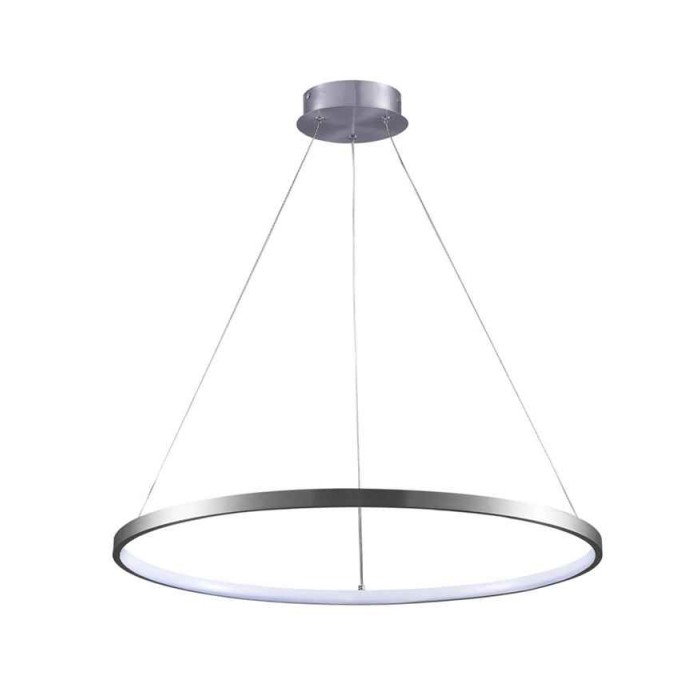 Підвісний світильник, люстра Goldlux 330000 Lea 1 Led 1x20W 4000K 2600Lm IP20 Срібло
