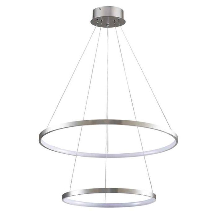 Підвісний світильник, люстра Goldlux 330017 Lea 2 Led 2x35W 4000K 4600Lm IP20 Срібло