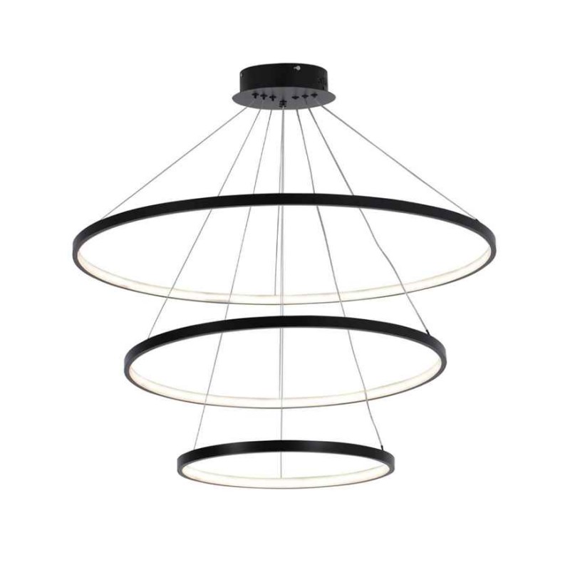 Підвісний світильник, люстра Goldlux 330024 Lea 3 Led 3x60W 4000K 8000Lm IP20 Чорний