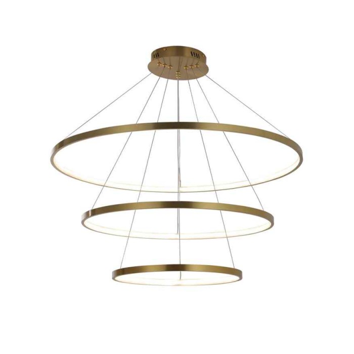 Підвісний світильник, люстра Goldlux 330031 Lea 3 Led 3x60W 4000K 8000Lm IP20 Золото