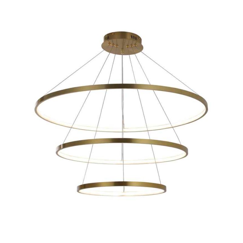 Підвісний світильник, люстра Goldlux 330031 Lea 3 Led 3x60W 4000K 8000Lm IP20 Золото