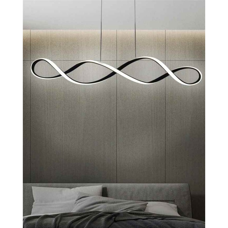 Подвесной светильник, люстра Goldlux 331052 Infinito Led 1x34W 4000K 5300Lm IP20 Черный