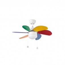 Люстра-вентилятор Faro 33179 PALAO S Multicolor fan