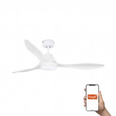 Люстра-вентилятор Faro 33346WT Polaris 1320mm White 3 Blades LED 18W Tuya