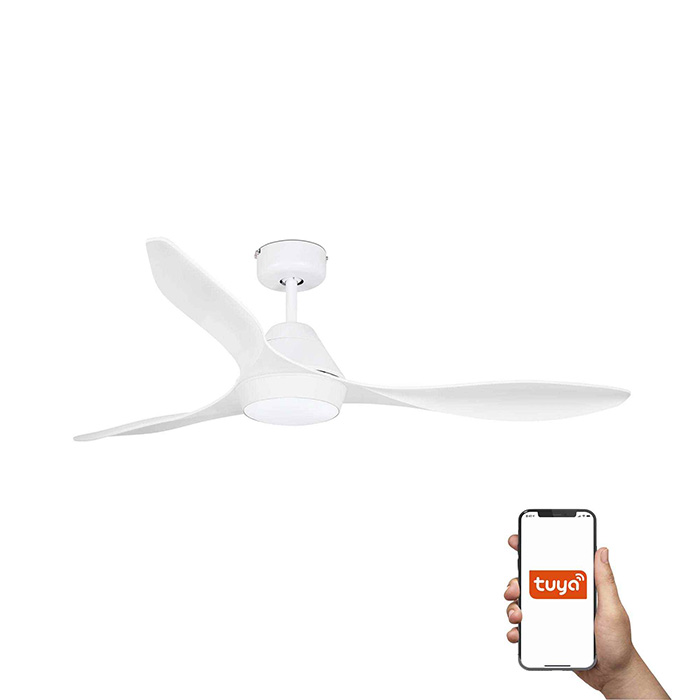 Люстра-вентилятор Faro 33346WT Polaris 1320mm White 3 Blades LED 18W Tuya