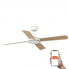 Потолочный вентилятор Faro 33350DCWT Mallorca DC 1320mm White 4P Wht.mpl Tuya