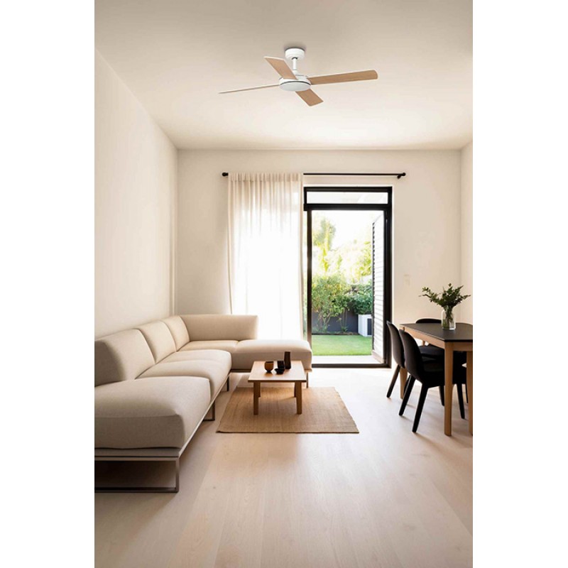 Потолочный вентилятор Faro 33350DCWW Mallorca DC 1320mm White 4 Blades Wht.mpl Wiz