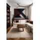 Потолочный вентилятор Faro 33370DCWT Lantau L DC 1320 Nickel Matt 3 Blades Walnut Tuya
