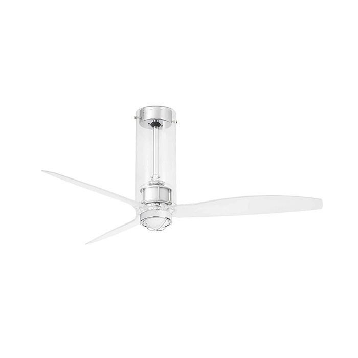 Люстра-вентилятор Faro 33374-9 TUBE FAN M LED Transparent FAN LED with Dc motor, 16 Вт, 709 лм, 3000K