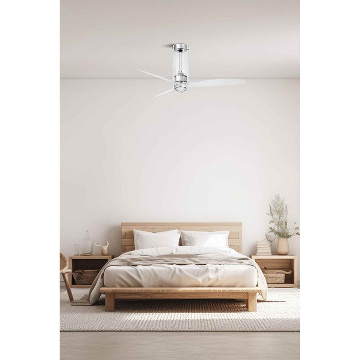 Люстра-вентилятор Faro 33374WW-9 Tube Fan 1280mm Glass 3 Blades 17W 3000K Wiz Люстра-вентилятор Faro 33374WW-9 Tube Fan 1280mm Glass 3 Blades 17W 3000K Wiz