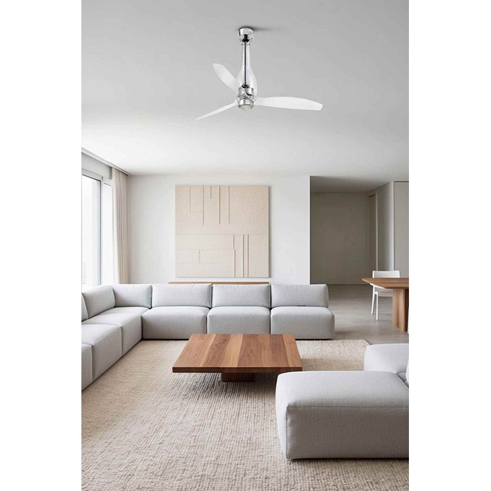 Люстра-вентилятор Faro 33381WW-9 Eterfan 1280mm Glass Blades Trans 17W 3000K Wiz Люстра-вентилятор Faro 33381WW-9 Eterfan 1280mm Glass Blades Trans 17W 3000K Wiz