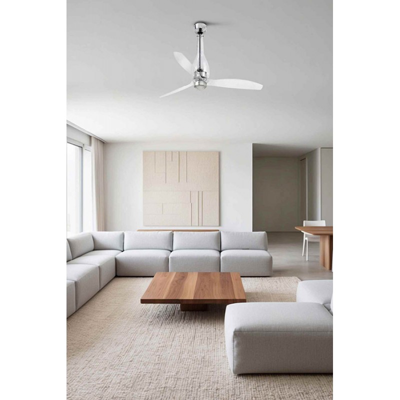 Люстра-вентилятор Faro 33381WW-9 Eterfan 1280mm Glass Blades Trans 17W 3000K Wiz