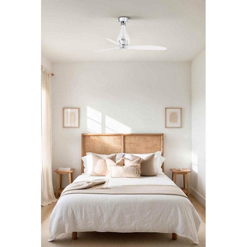 Потолочный вентилятор Faro 33382 MINI ETERFAN M Transparent fan with Dc motor