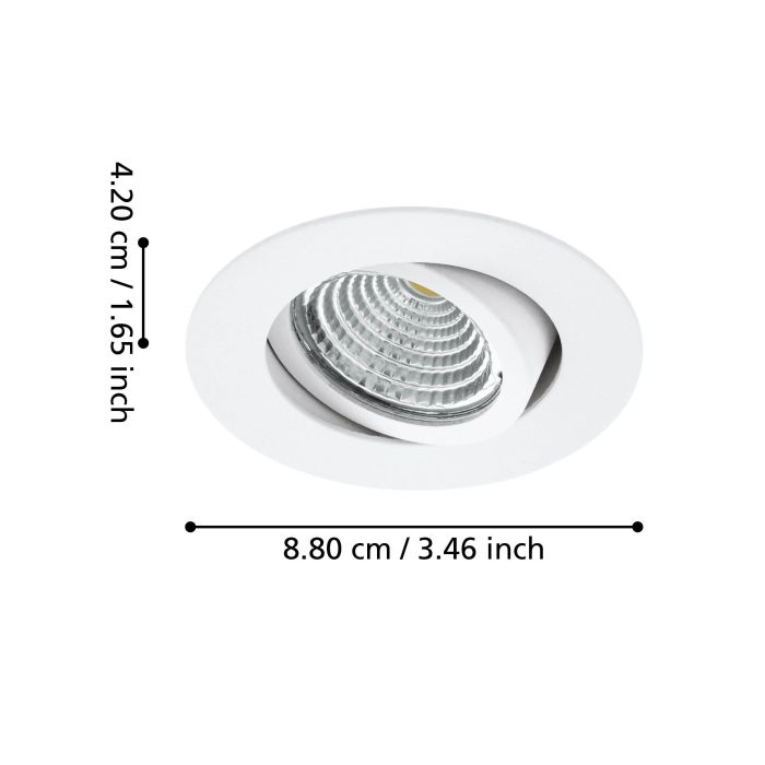 Точечный светильник Eglo 33391 SALICETO recessed light (набор из 3 шт), 6 Вт, 450 лм, 4000К
