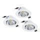 Точковий світильник Eglo 33391 SALICETO recessed light (набор из 3 шт), 6 Вт, 450 лм, 4000К