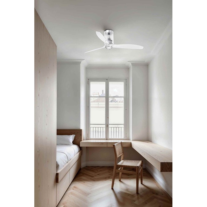 Люстра-вентилятор Faro 33393-9 MINI TUBE FAN M LED Transparent FAN M LED with Dc motor, 16 Вт, 709 лм, 3000K