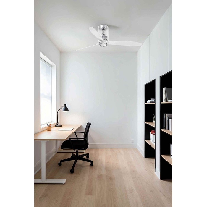 Люстра-вентилятор Faro 33393WW-9 Mini Tube Fan 1280mm Glass Trans 17W 3000K Wiz