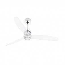 Люстра-вентилятор Faro 33394WW-9 Just Fan M 1280mm Chrome Blades Trans 17W 3000K W