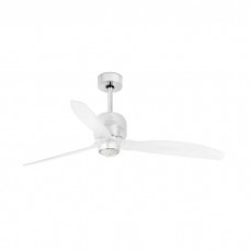 Люстра-вентилятор Faro 33394DWW-9 Deco Fan 1280mm Chrome Blades Trans 17W 3000K Wiz