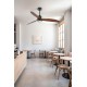 Люстра-вентилятор Faro 33395-10 JUST FAN M LED Black/wood FAN LED with DC motor, 16 Вт, 709 лм, 3000K