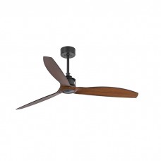 Потолочный вентилятор Faro 33395 JUST FAN M Black/wood fan with DC motor